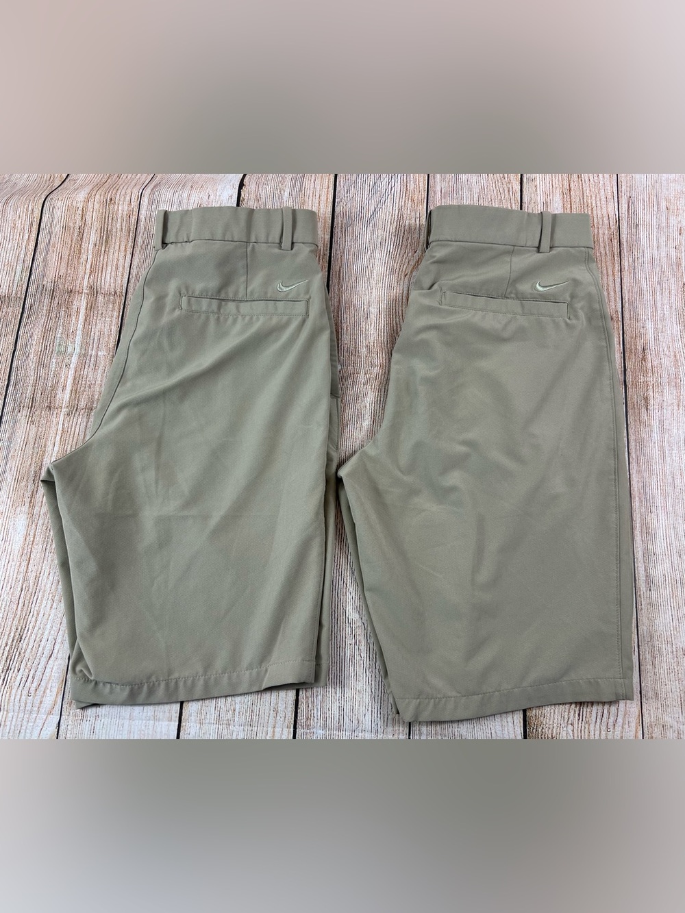 Mens Nike Dri Fit Golf Tan Shorts Size 30 Lot Of 2 Bundle